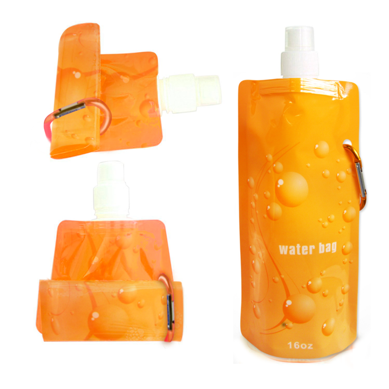 Water Bag Bolsa De Agua Modelo Burbujas Grandes Color Naranja