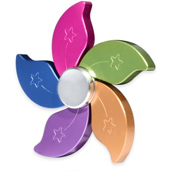 Spinner Rainbow Stars Hand Fidget Metálico Multicolor