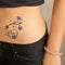 Art Plus Tatuajes con Cristales Estrella Morada para Abdomen