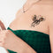 Art Plus Tatuajes con Cristales Mariposa Roja para Busto