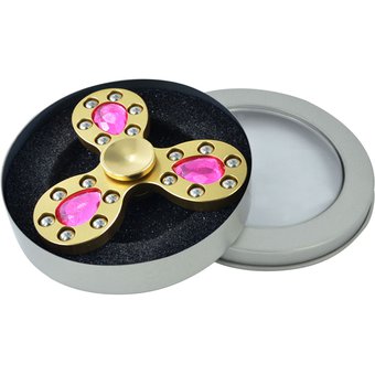 Spinner Hand Fidget Metálico Gemas