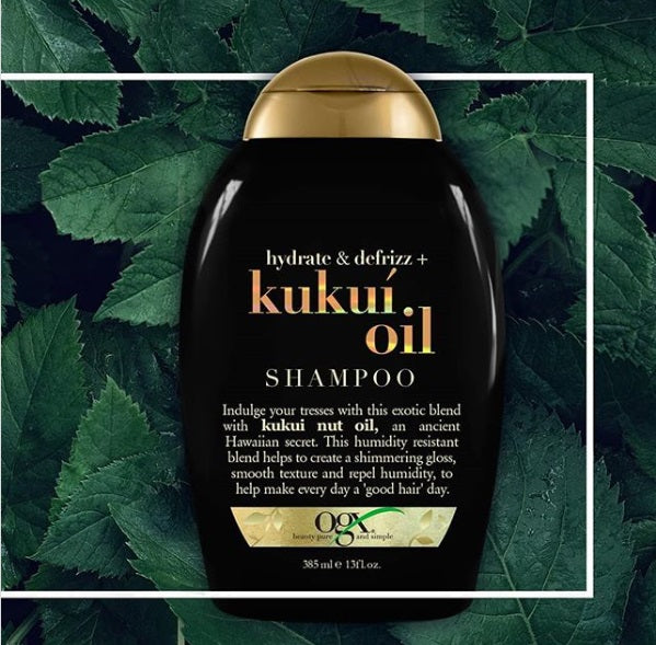 OGX Shampoo Hidrata & Anti-Frizz Aceite de Kukui 385ml