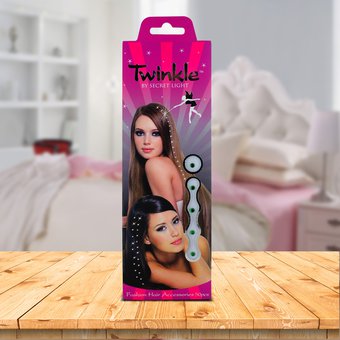 Twinkle Aplicaciones Para Cabello C/ Cristal- Esmeralda X 1/50