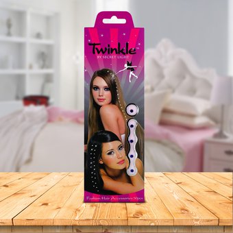 Twinkle Aplicaciones Para Cabello C/ Cristal- Zafiro X 1/50