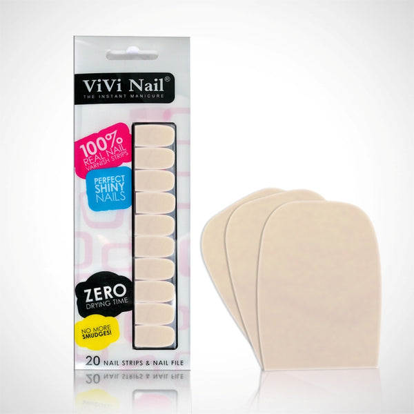 Vivi Nail Uñas Postizas Adhesivas Set Rosado Pastel X 1/20