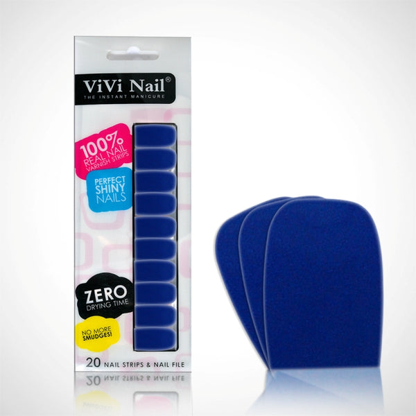 Vivi Nail Uñas Postizas Adhesivas Set Azul X 1/20