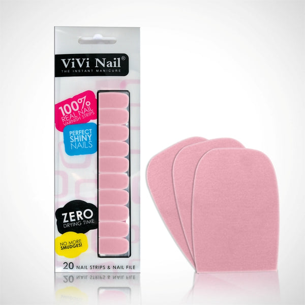 Vivi Nail Uñas Postizas Adhesivas Set Rosado