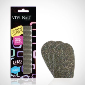 Vivi Nail Uñas Postizas Adhesivas Set Cobre X 1/20