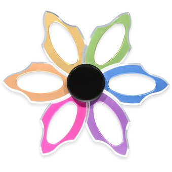 Spinner Rainbow Petals Multicolor