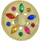 Spinner Hand Fidget Metálico Golden Gems Amuleto Dorado