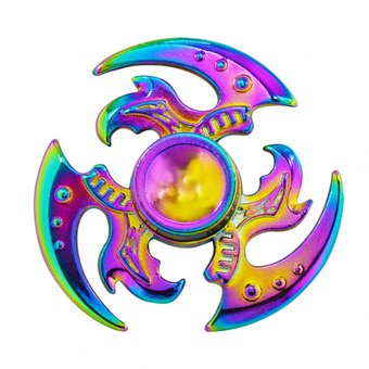 Hand Fidget Spinner Dragon Wing Anti Estres Relajante Tornasol Ultra Liviano De Metal