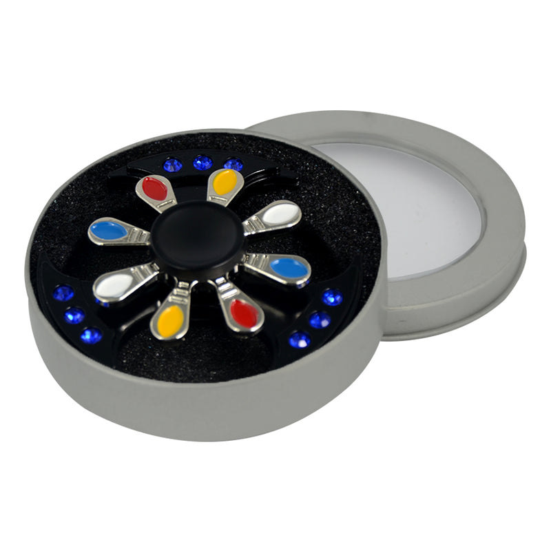 Spinner Timón 3 aspas Hand Fidget Metálico, 2 Niveles