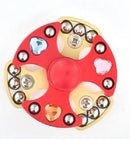 Spinner Hand Fidget Rattle Crystals con gemas Juguete Mano Anti Estrés Relajante